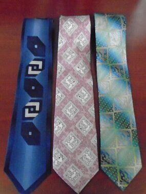 STACEY ADAMS Men's Neck Tie Lot Of 3